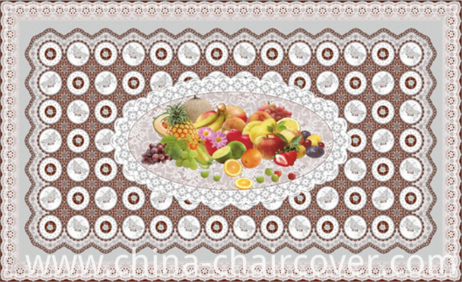 Colorfull PVC Printed Transparent Tablecloth of Independent Design 90*145cm Factory Wholesale